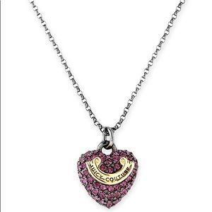 Juicy Couture Purple Heart Wish Necklace